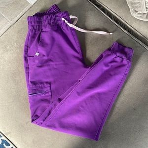 High waisted purple figs joggers